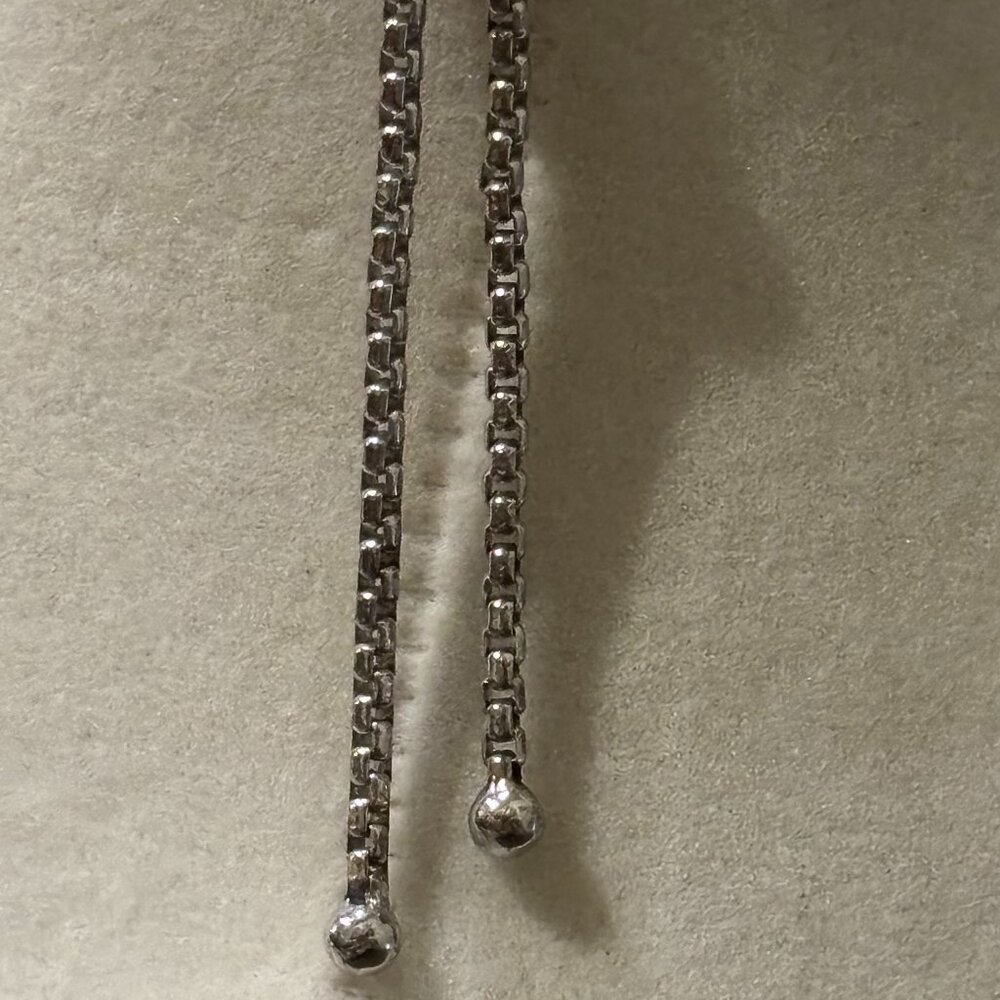 Diamond Heart Adjustable Sliding Chain on Bracelet - Picture 10 of 11